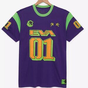 Neon Genesis Evangelion Football T-Shirt [Medium] *NWT*